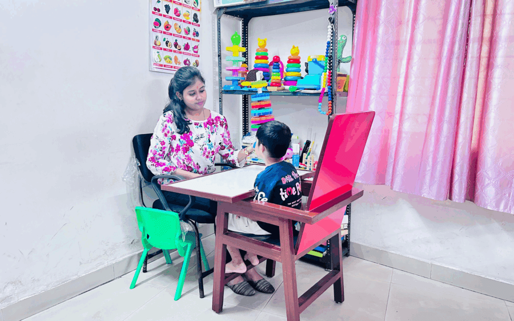 Speech Therapy in Dhanbad session for communication development